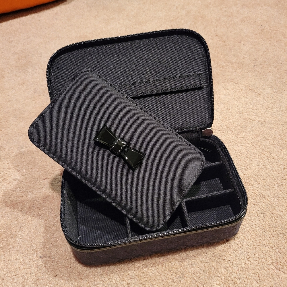 Coach travel jewelry case